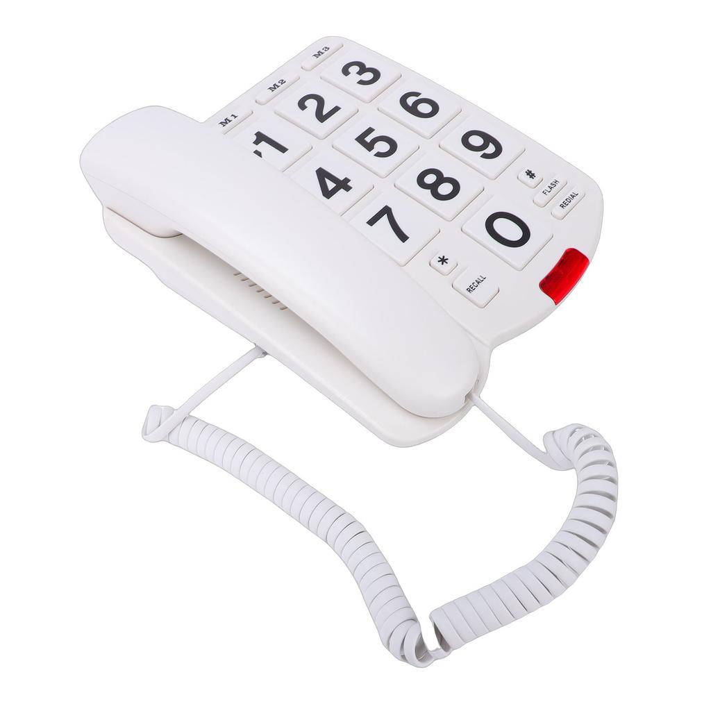 Large Keys Corded Phone   Speed   Landline Phone with 110dB Loud   Flashing Indicator   Function for Seniors