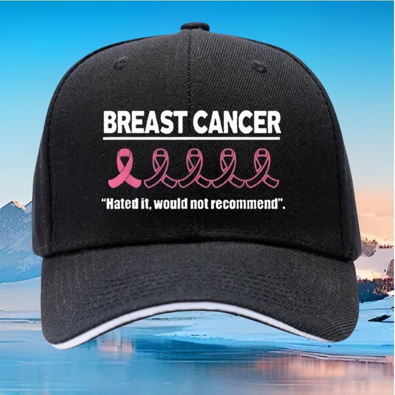 Breast Cancer Hated It Would Not RecomUnisexd Baseball Cap Adult Cotton Casual Adjustable Headwear