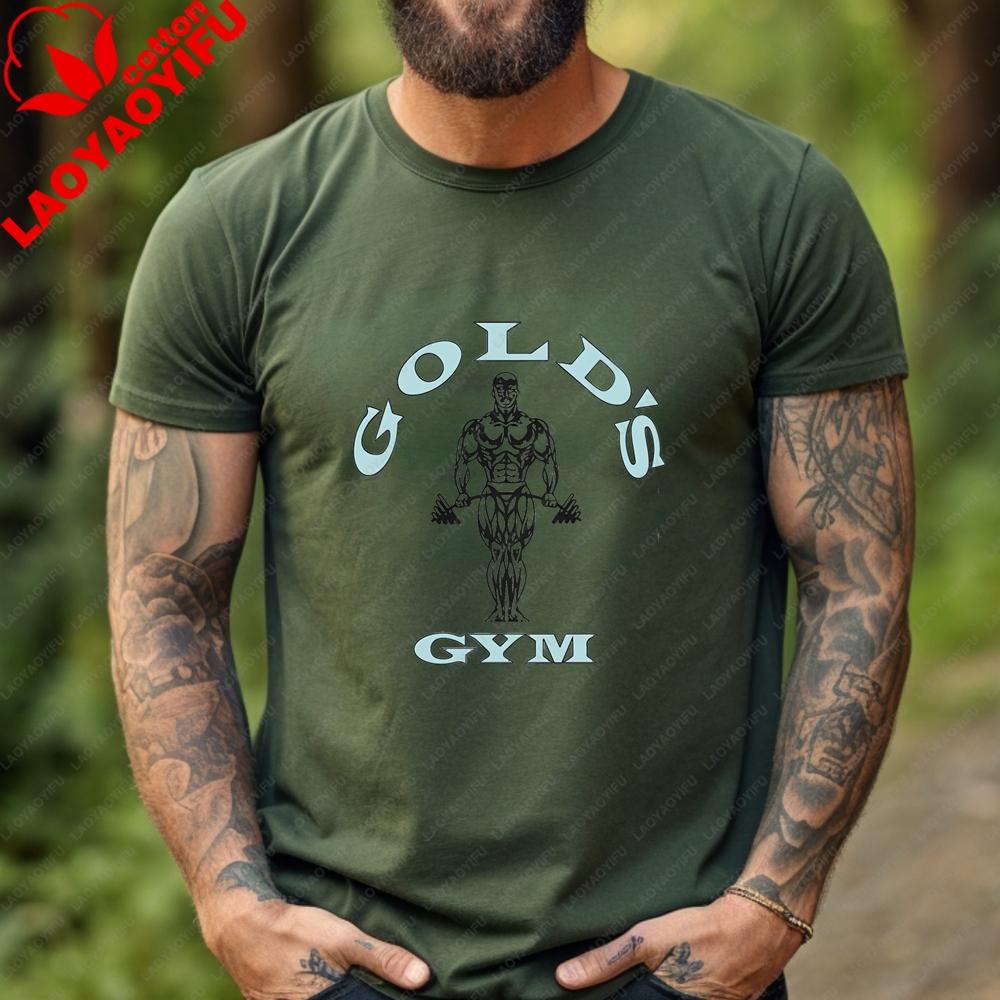 Newly Launched Unisexs Fitnessthemed Shirt GYM Trendy Shortsleeved Shirt Suitable for Both Unisex and Unisex Pure Cotton Tshirt