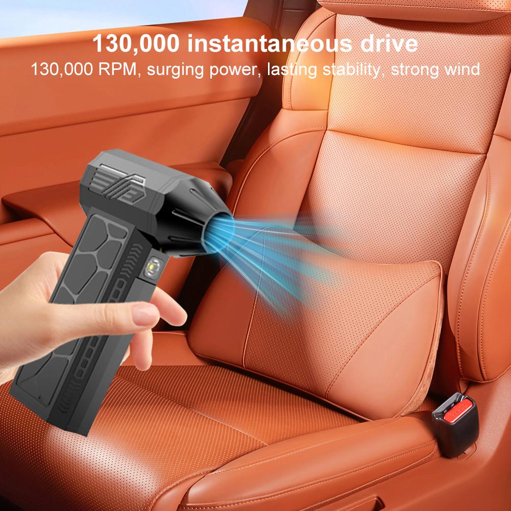 130000RPM Mini Turbo Jet Fan Elektryczny Odkurzacz Powietrza Regulowana Prędkość Wiatru Turbo Gwałtowny Dmuchawa Akumulatorowa Z Lekkim Czyszczeniem Samochodu