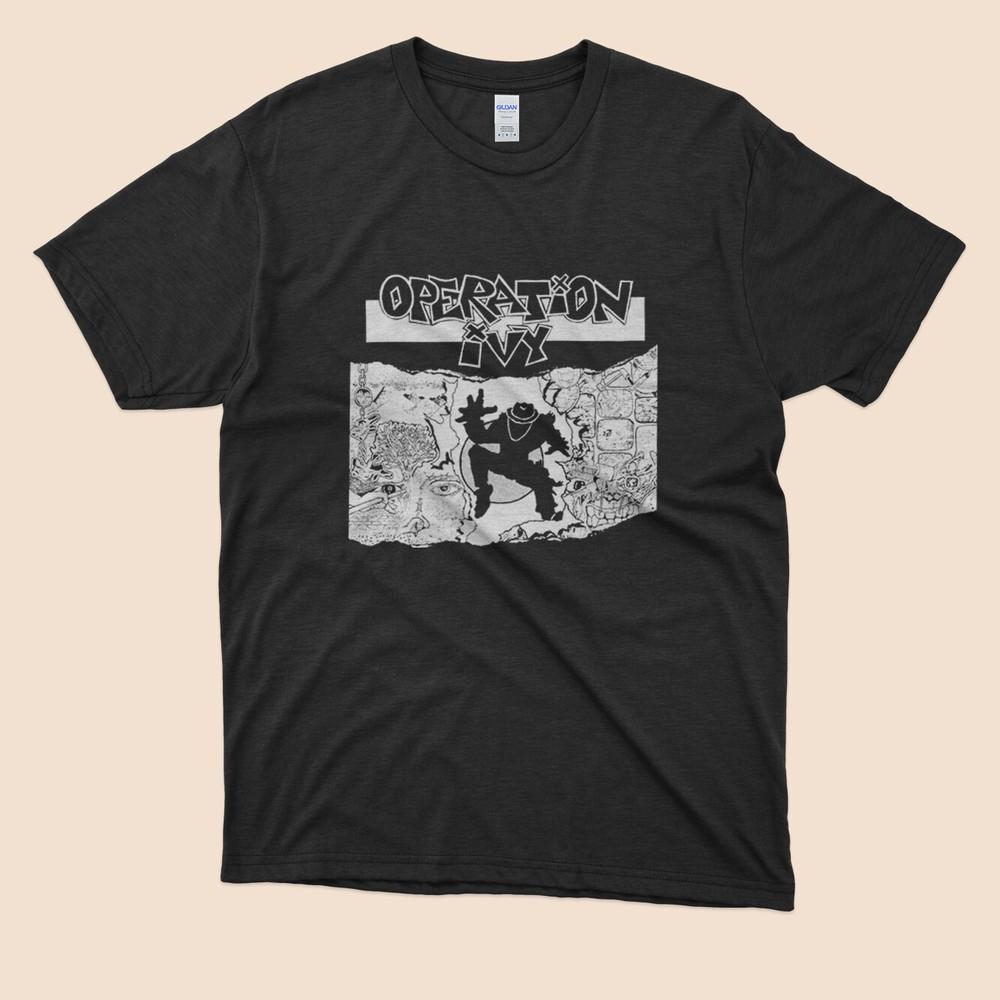 Limited Operation Ivy Band Punk Rock America T-shirt Black XXXL
