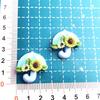 Raindrop Series: Colorful Lily Cartoon DIY Ornament Cream Glue Resin Hair Clip Accessories