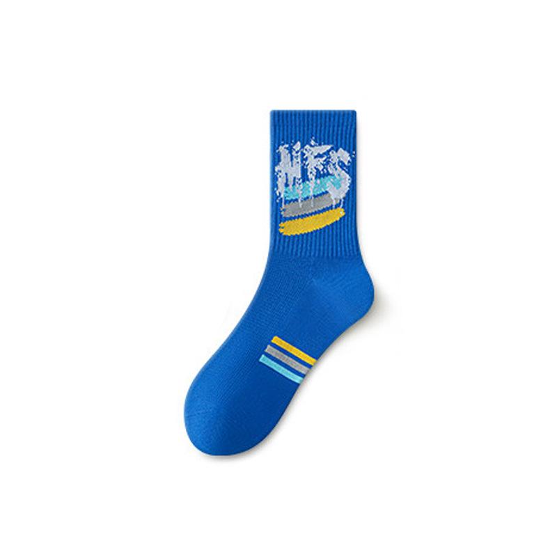 Teen Trendy Men's Socks: Breathable, Odor-Resistant, Thin Pure Cotton for Spring/Summer - Ideal for Middle School and Big Kid Sports.