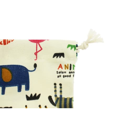 Speed Mao Cute Animal Print Drawstring Storage Bags (3-Piece Set) - Large, Medium, and Small