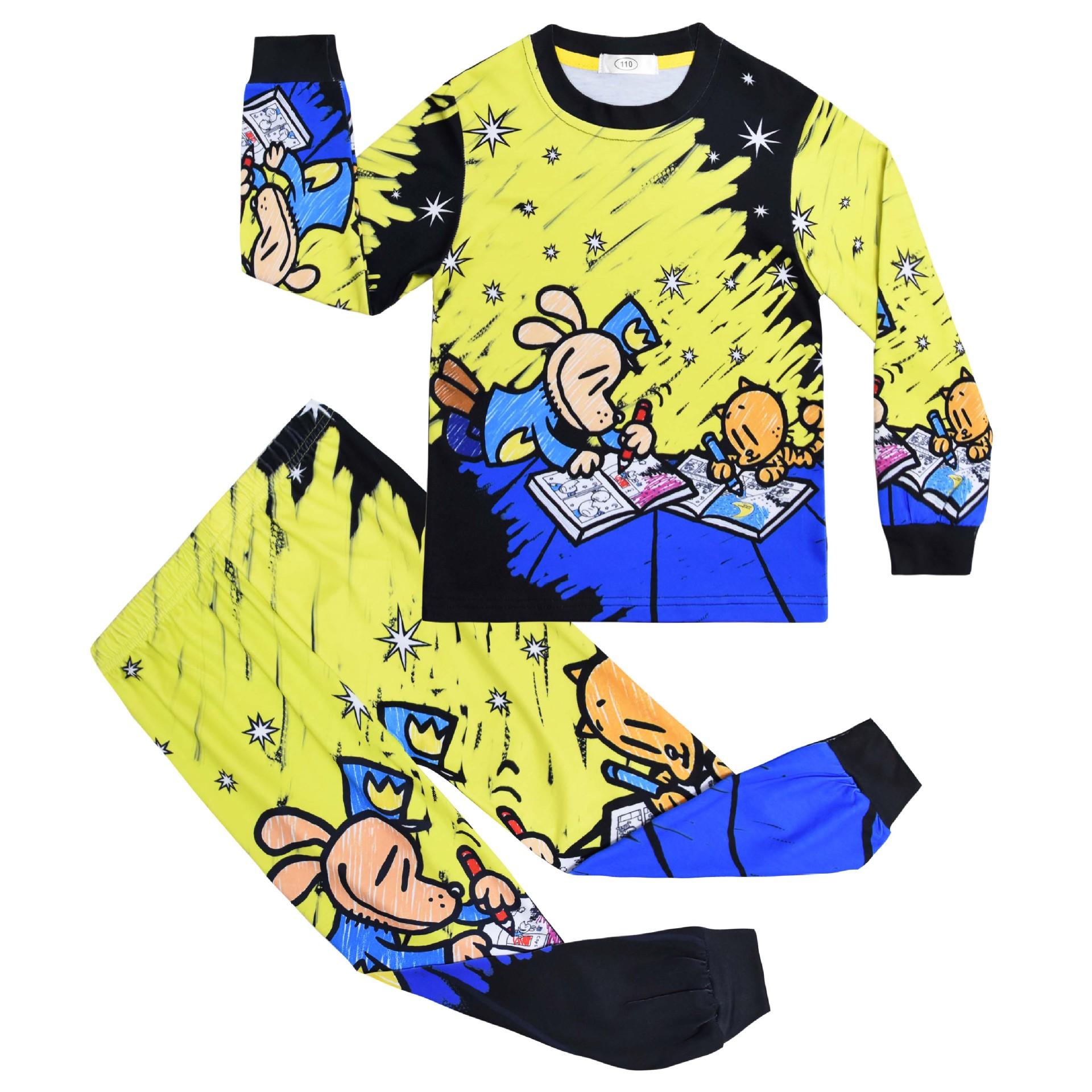 

Dress Up, Detective Dog, Digital Clothing Printing, Children S Loungewear Long-Sleeved Set Two-Piece Set 81094 100