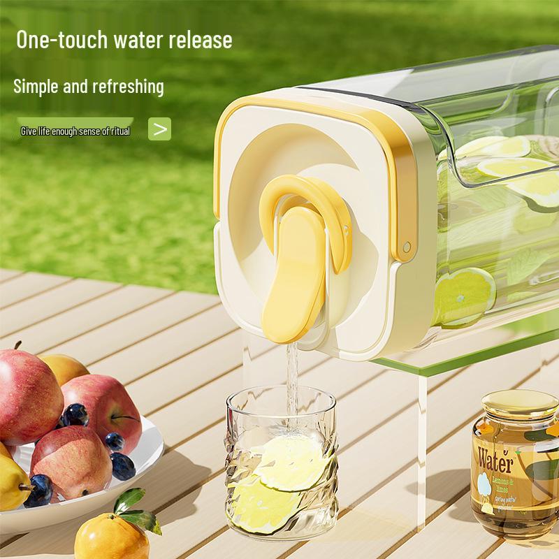Portable Large-Capacity Cold Water and Beverage Pitcher for Tea, Juice, and Cold Brew