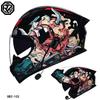 3C Certified small helmet body motorcycle open-face helmet with dual visors, suitable for men and women, with Bluetooth, full-face and half-face