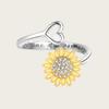 European & American Minimalist Rotatable Sunflower Ring for Women