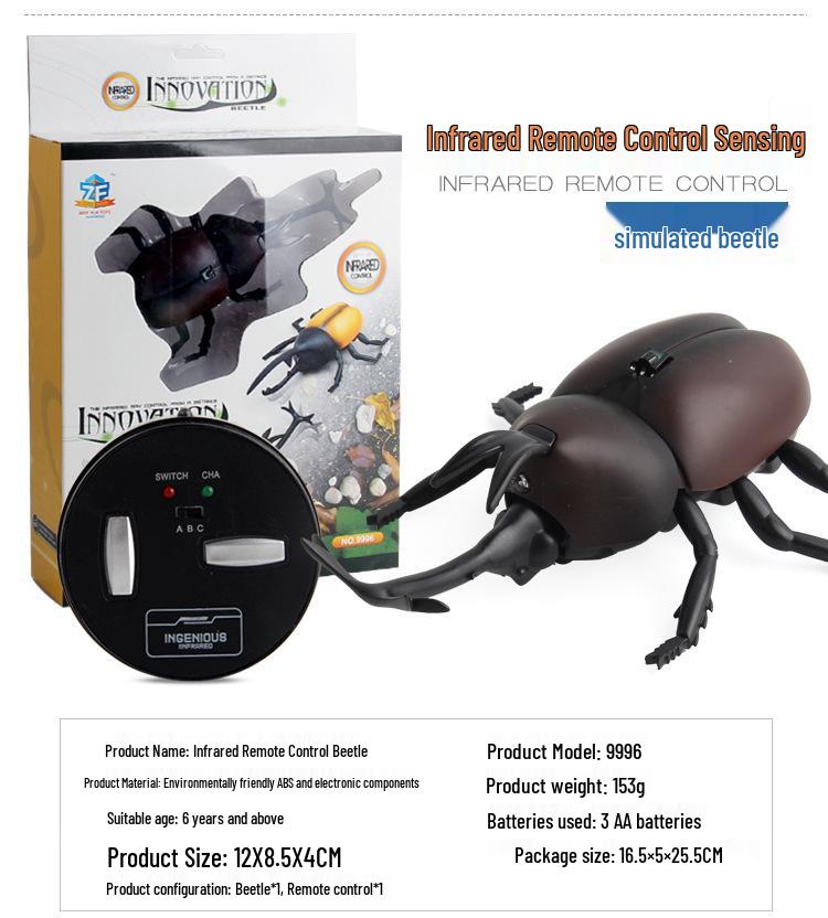 Infrared Remote Control Prank Toy: Cockroach, Spider, and Ant Simulation