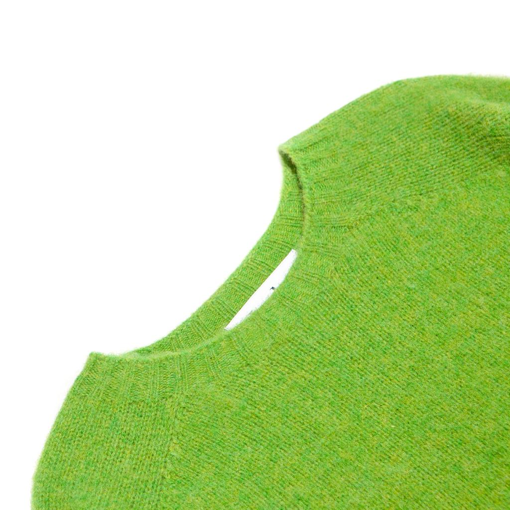Halliobeuseukoteullaendeu Shaggy Dog Crew Neck Sweater - Garden Leaf