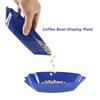 Plastic Coffee Bean Tray 22.3x13x3.5cm Oval Sample Display Tray Space Saving Practical Snack Serving Tray Select Coffee Set