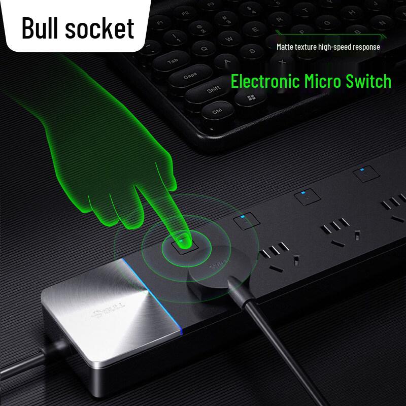 OEING Digitales Display USB Intelligente Steckdosenleiste