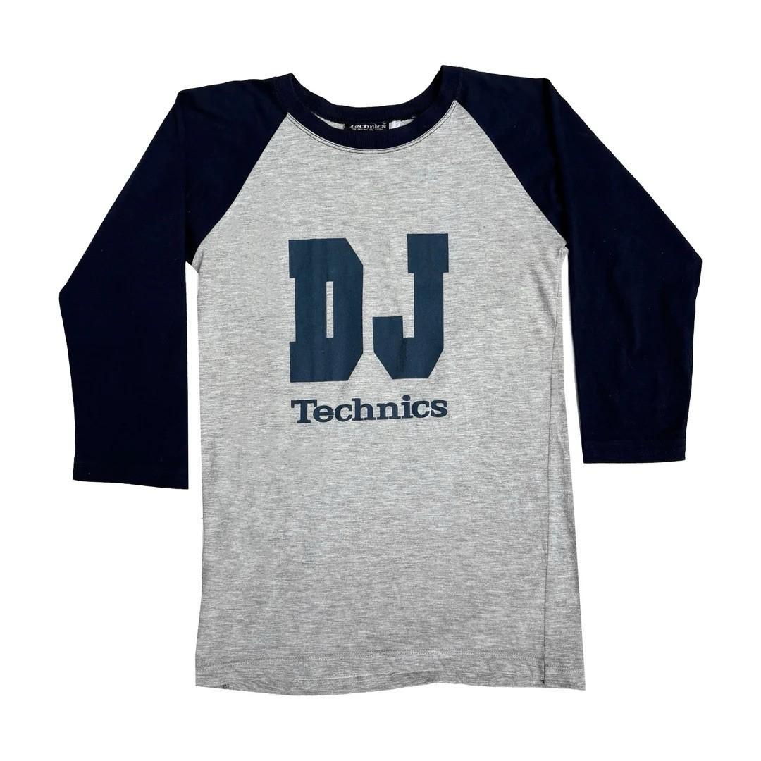 Technics DJ 1990 90s Vintage Logo Graphic Rare L/S Baseball Japan Unisex T-Shirt XXL