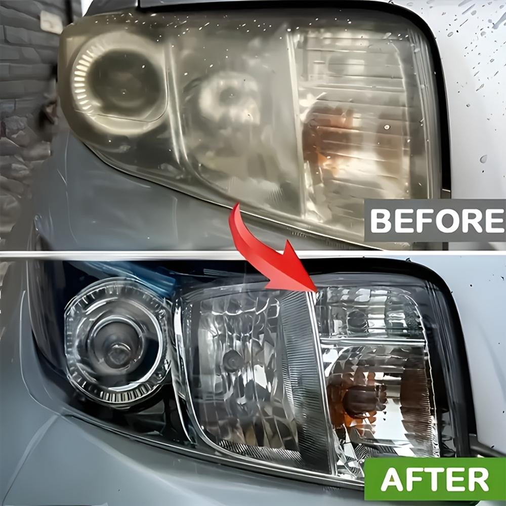 Premium Autoscheinwerfer-Restaurationsset - Universelle Scheinwerfer-Restaurations-Politurcreme, repariert Vergilbung, Beschlagen und Oxidation