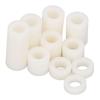 150 Stück Nylon Abstandshalter Schraube Abstandshalter Rund Montage Hardware Befestigungselement Set Kit Weiß