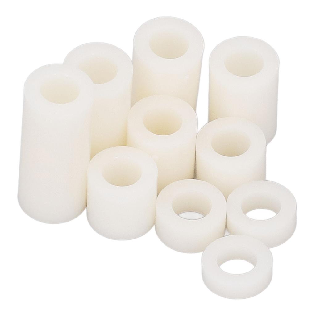 150Pcs Nylon Standoff Screw Spacer Round Mounting Hardware Fastener Set Kit White