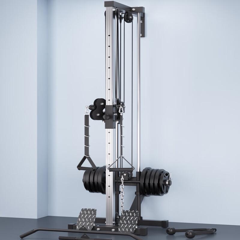 WEZHO Wall-Mounted Multi-Functional Lat Pulldown & Rowing Trainer