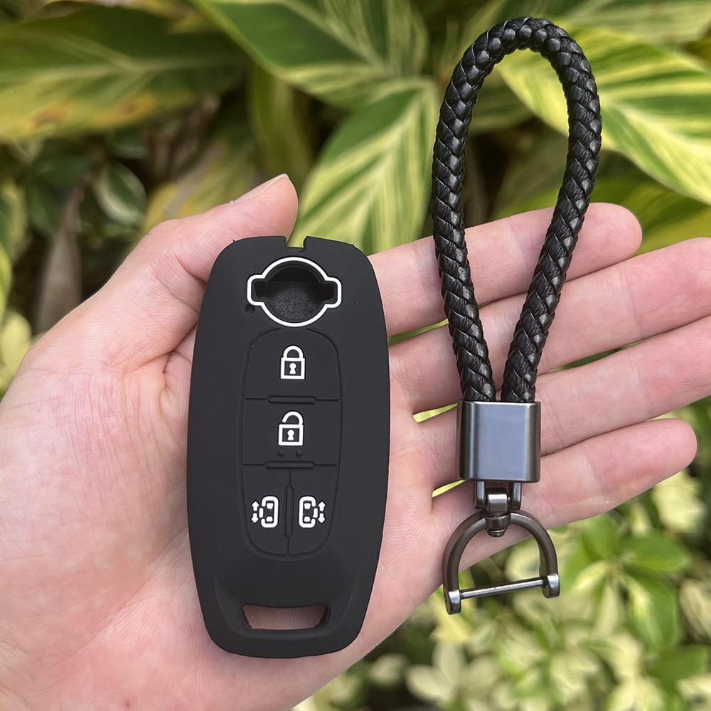2 3 4 5 Button Silicone Car Key Cover Case for Nissan X-trail T33 Kicks Qashqai J12 Juke Teana Altima Ariya Keychain Accessories