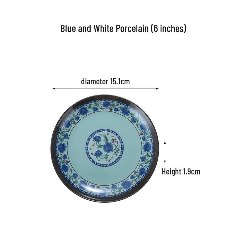 Van Gogh Commercial Melamine Round Plate