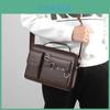 Men's Single Shoulder Bag With Pu Leather Waterproof And Durable Ideal For Daily Use Business Commute