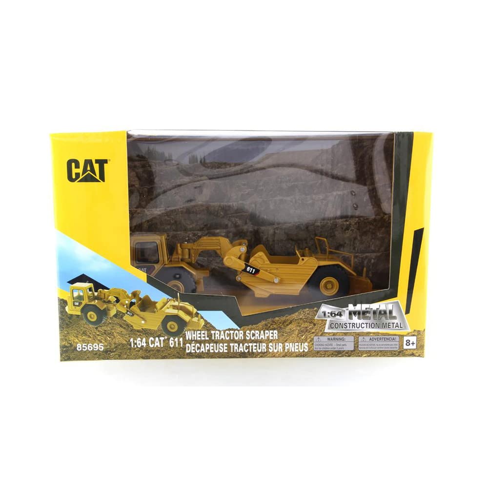 Hybrid Collection Series CAT Wheel Tractor 611 Scraper 1/64