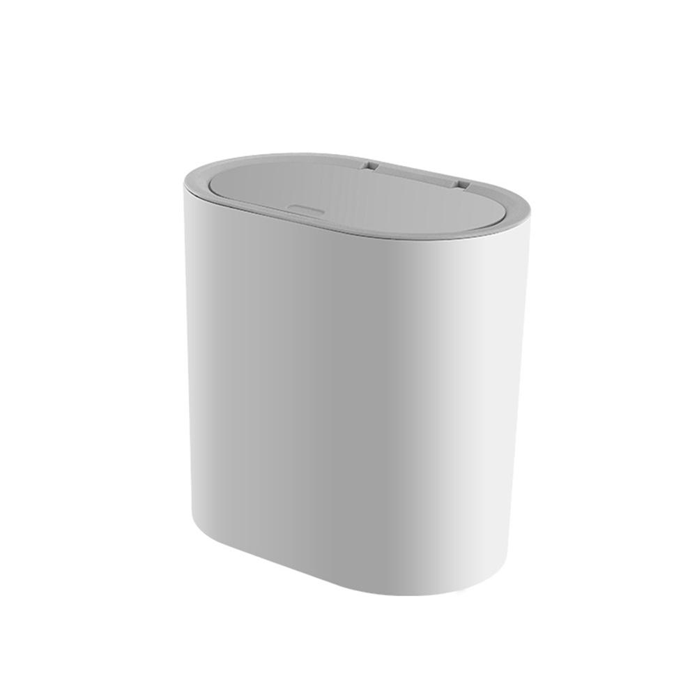 Trash Can 7l 12l Press Type Household Simple High Color Value Waste Bins Desktop Toilet Narrow Gap Garbage Bin Trash