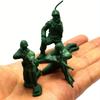 30pcs Miniature Plastic Soldier Models - 1.96 Inch Multicolor Military Figures for Party Decor, Birthday Gifts, ZSY