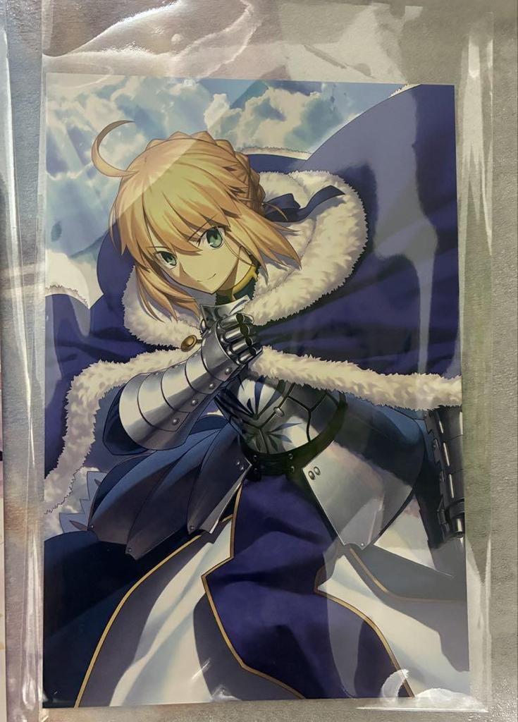 [USED] FGO Final Ascension Art Book Postcard Artoria