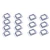 Zaunwandhalterung 40x40mm Metall Vierkantpfosten Flanschbasis Zaunpfostenbasis Montagehalterung Einfach zu installieren