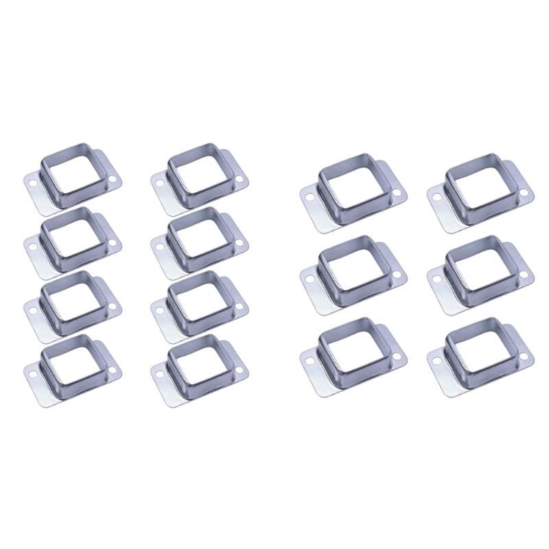 Fence Wall Mount Bracket Replacement Double Flange Square Brackets Deck Fence Wall Mount Rail End Bracket Connector