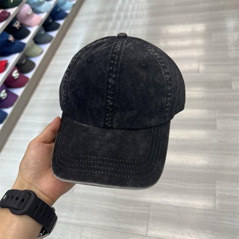 Spring and Autumn New Men's and Women's Hats Casual Versatile Old Baseball Caps Outdoor Sports Pure Cotton Washed Peaked Caps