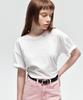 CITYBREEZE Slub Loose Fit Short Sleeve T-Shirt_White