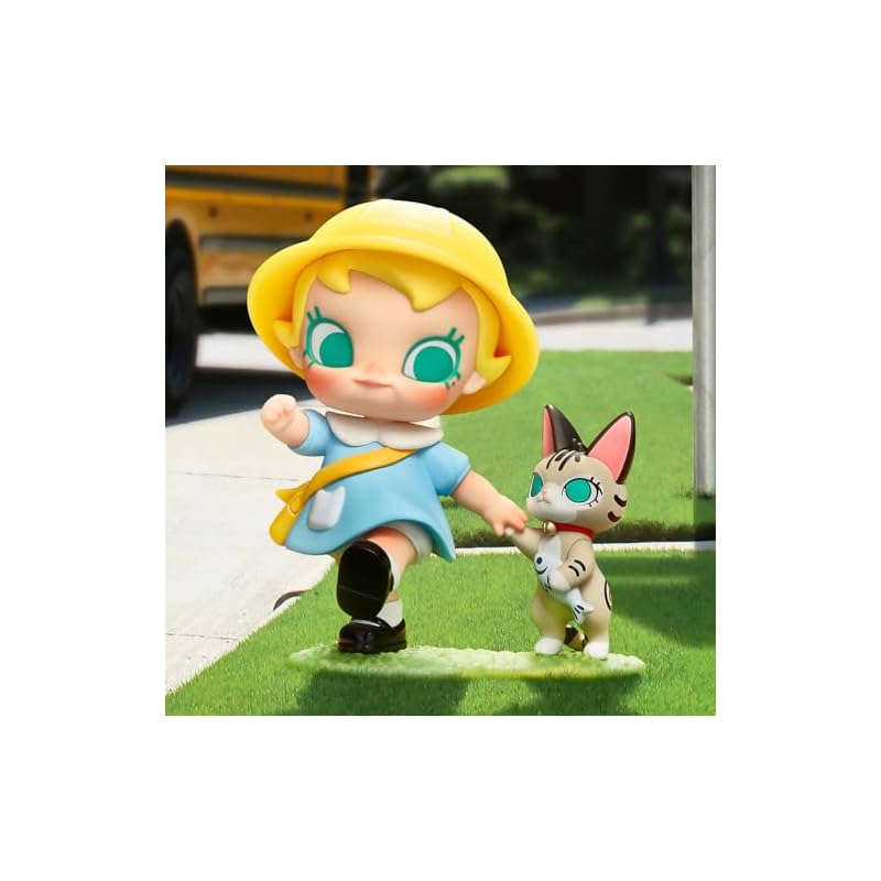 POP MART Baby Molly & Baby Tabby Series [1 Piece] Pop Mart Gachapon Blind Box Figure Plastic Model Premium Toy PVC Soft Vinyl Original Character