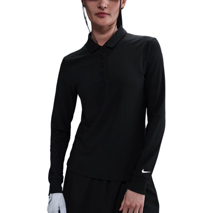 

Nike Женская рубашка поло с длинным рукавом, быстросохнущая, FQ1571-010 M