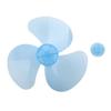 3 Leaves Fan Blade Plastic Fan Blade 8mm Diameter Central Round Hole Easy Installation Powerful Airflow For Wall Fans