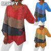 DICIFY Women's Fashion Autumn Winter Long Sleeve V-Neck Casual Blouses & Shirts