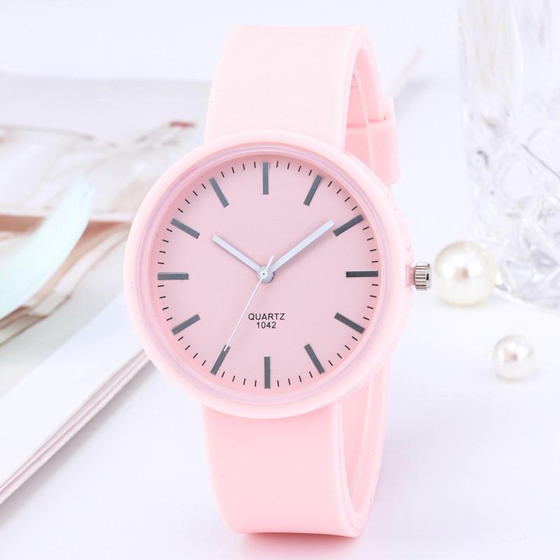 New  Women Watches Fashion Korean Silicone Jelly Watches Ins Trend Candy Color Quartz Wristwatches Cheap Price Dropshipping