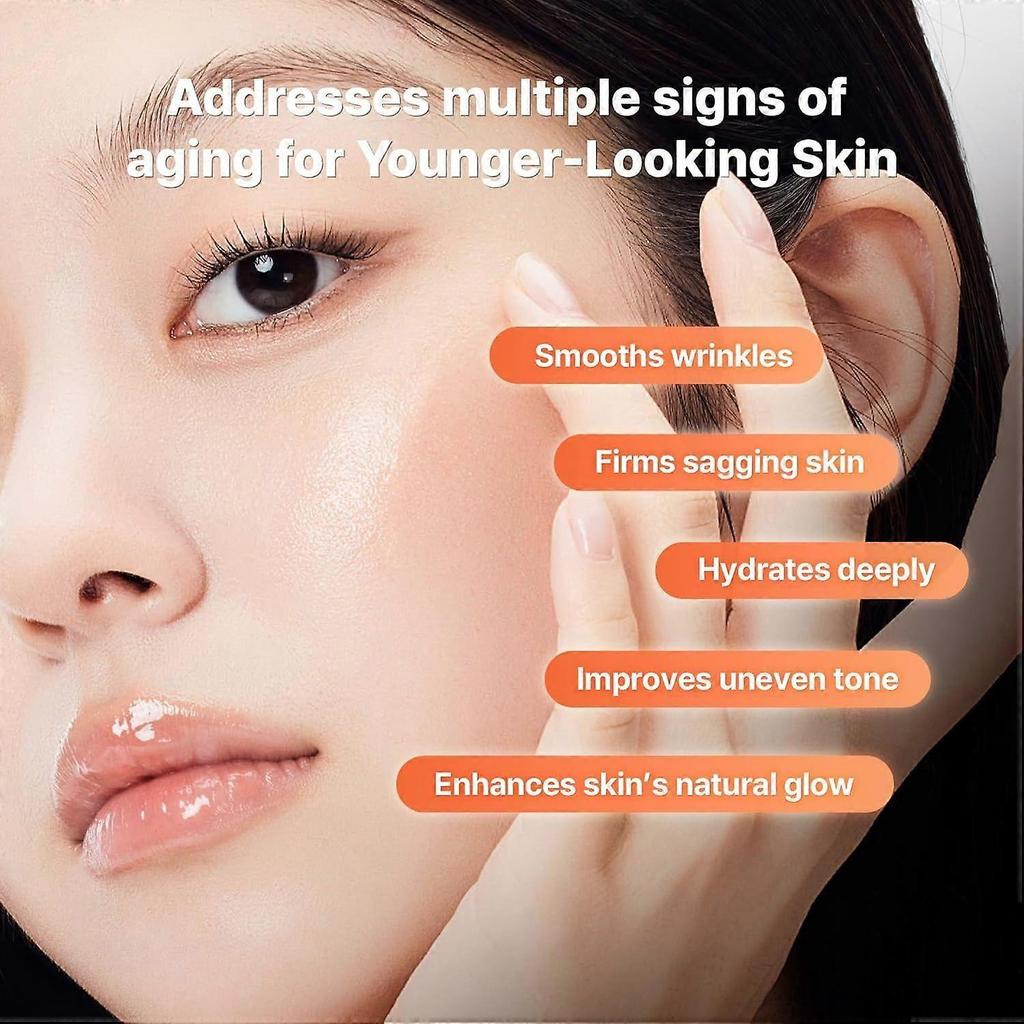 PDRN Kollagen Intensiv Vitaliserande Serum - Hudvård med Lax-DNA, Centella & Lactobacillus - Anti-Aging Serum för Ansiktsuppstramning, Strålande Hud & Rynk