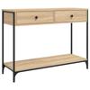 VidaXL Console Table Sonoma Oak 100x34.5x75 Cm Engineered Wood 834171