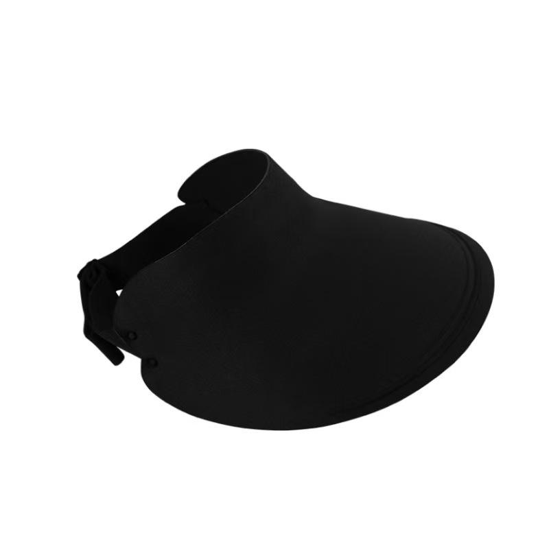 Seamless Foldable Sun-Protective Summer Hat with Large Brim Adjustable