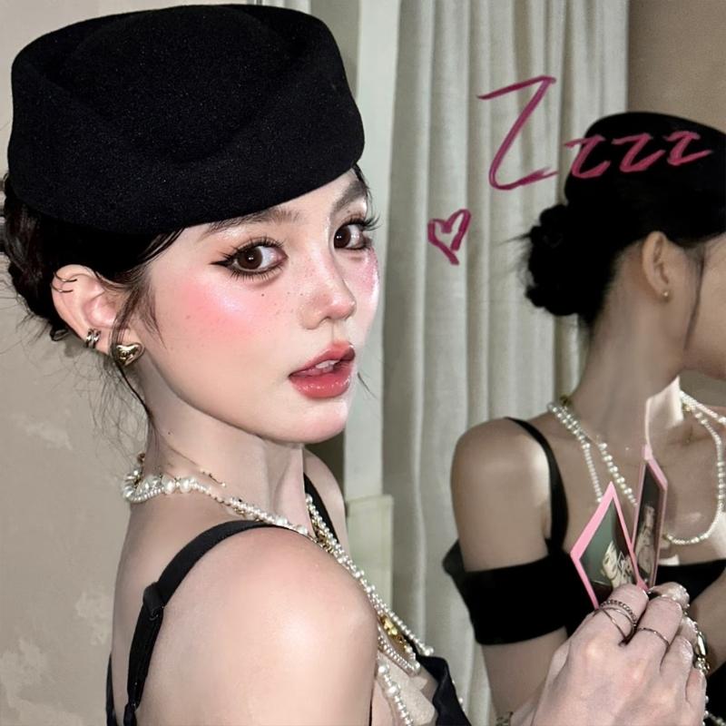 French Style Flated Top Beret Hat For Women And Men Soft Cotton Fabric Suitable For Event And Daily Outings