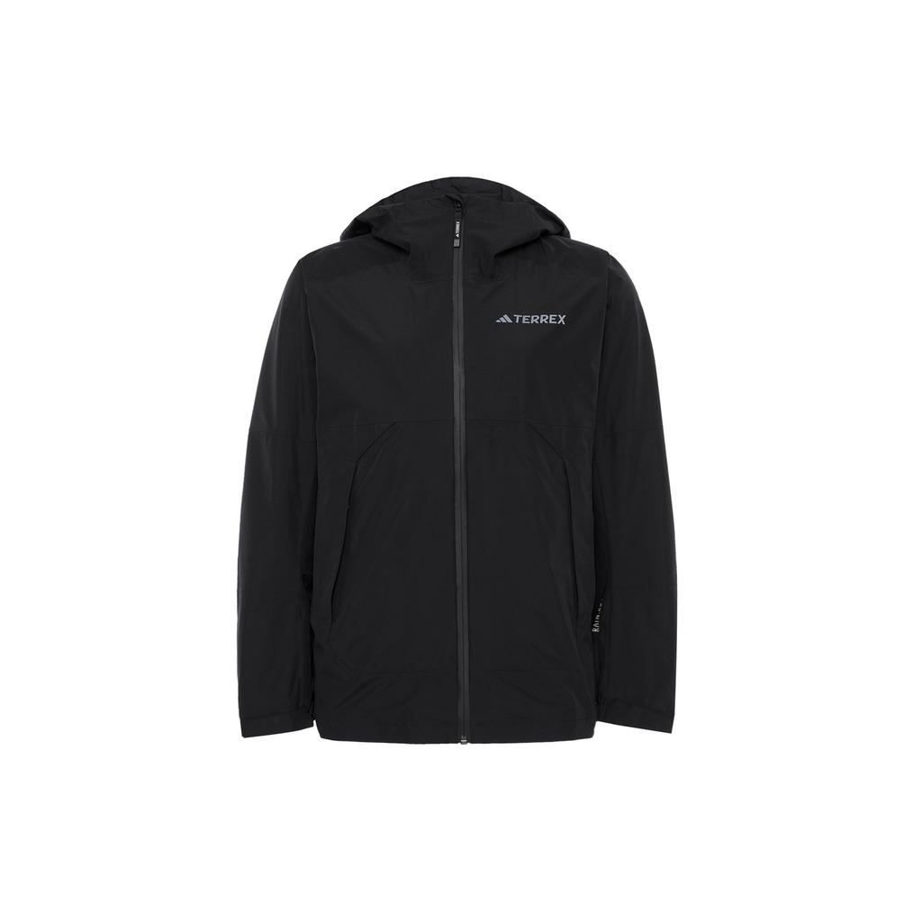 adidas Outdoor Hiking Waterproof And Windproof Windbreaker Jacket Men's Black IP0738