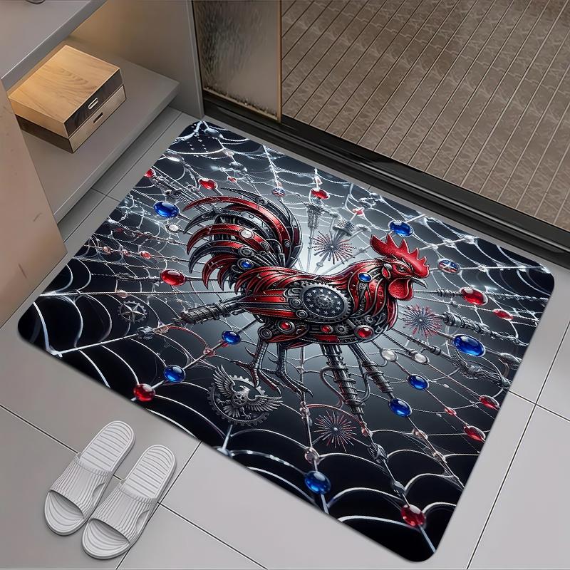 2025 New RoosterCarpet Rug for Living Room Bedroom Home Sofa Decoration,Kids play Non-slip Floor Mat