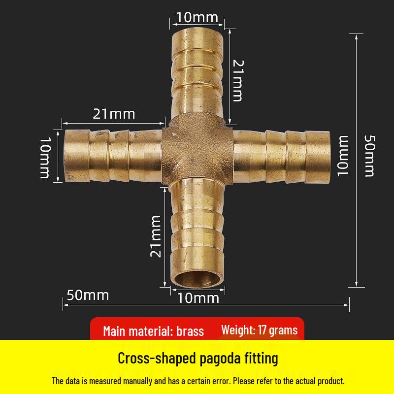 Copper Pagoda Gas Nozzle with Inner Wire Adapter