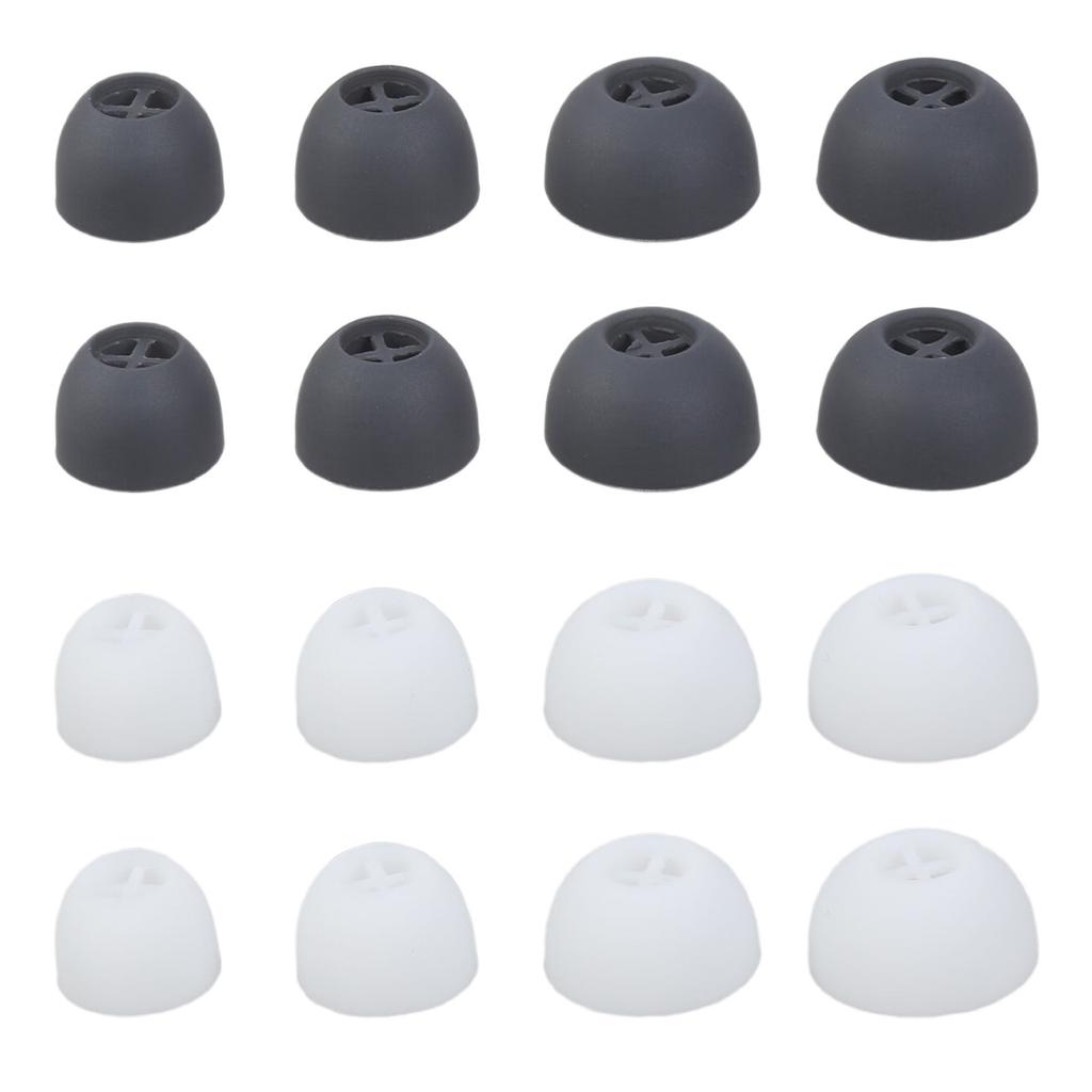4Pairs Earbuds Cover In-Ear Tip Soft Silicone Ear Buds Accessories for 3 Earphone Eartips