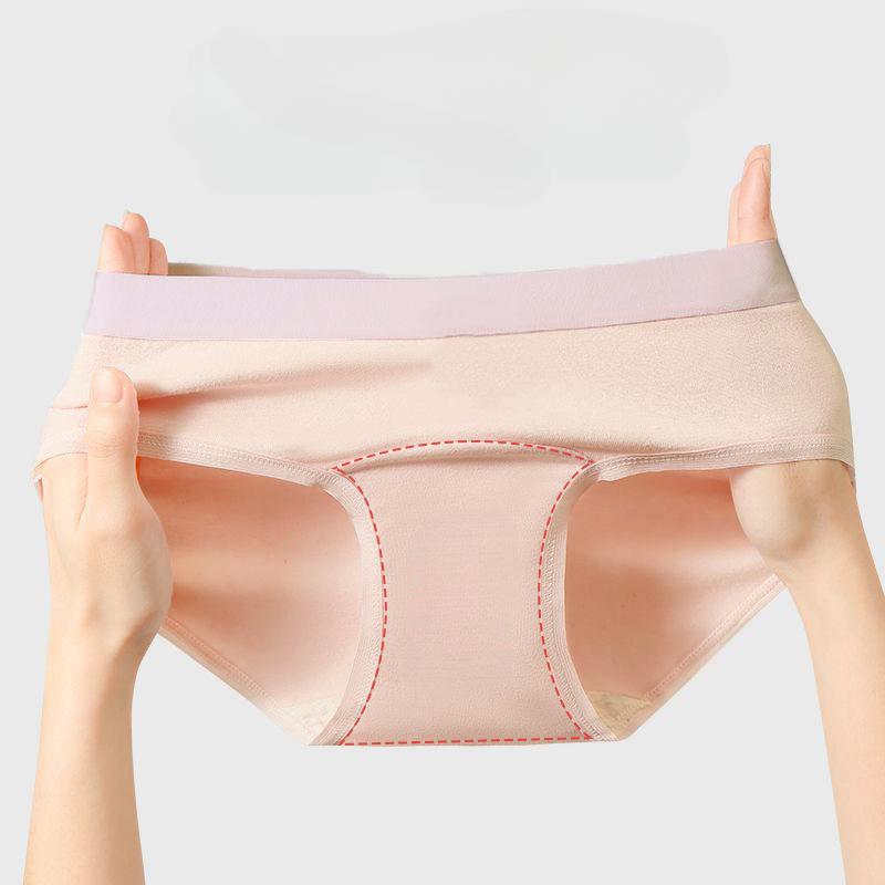 Minimally Contrasting Pure Cotton Panties with Antibacterial Waist and Elastic Buttocks Oversized Student Women’s Panties