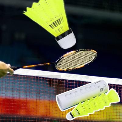 3/6/12Pcs Indoor Stable Durable Badminton Shuttlecocks Plastic Nylon Training Balls