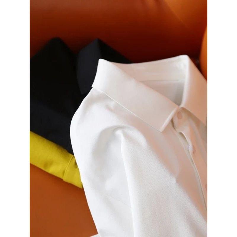 Light Luxury Dupont Sorona Cooling Polo Shirt Men's Short-Sleeved Summer Collared T-Shirt Export Men's Collared Shirt