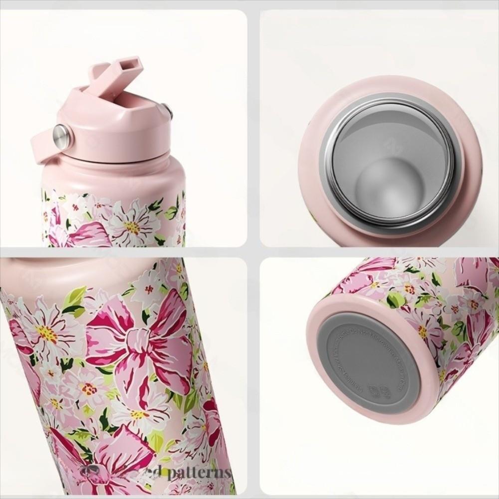 Straw Lid Vacuum Insulation Tumbler 304 Stainless Steel Handheld Cup New Drinking Cup  Handheld Use