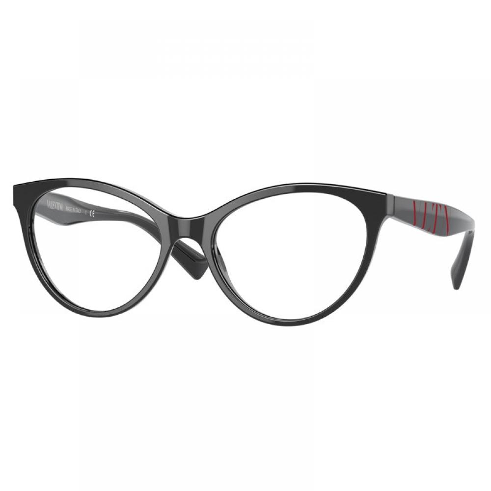 Valentino Eyeglasses Cat Eye Full Rim  Havana Frame And Clear Demo Lenses Lens Va30135196 Brown